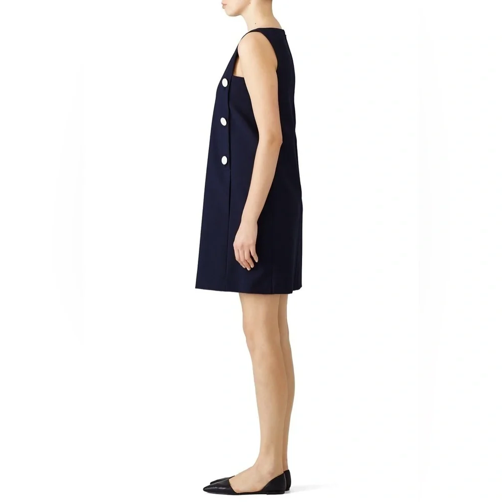 Tory Burch Navy Mini Dress Button